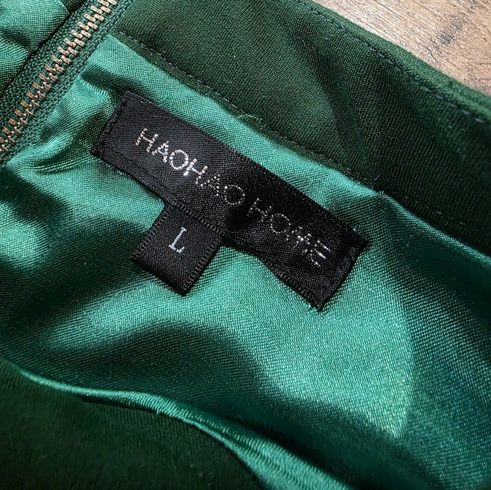 Hao Hao Home Womens Squirrel Quirky Green Forest Long Sleeve Zip Back Blouse L - Picture 3 of 6